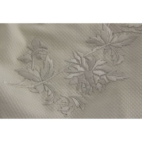 Andrea Incontri White Cotton Floral Embroidery Women's Skirt - Picture 5 of 6